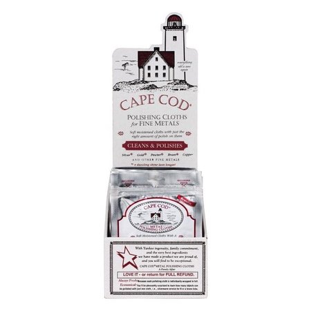 CAPE COD Vanilla Scent Fine Metal Cleaner and Polish 0.53 oz Cloth 88821